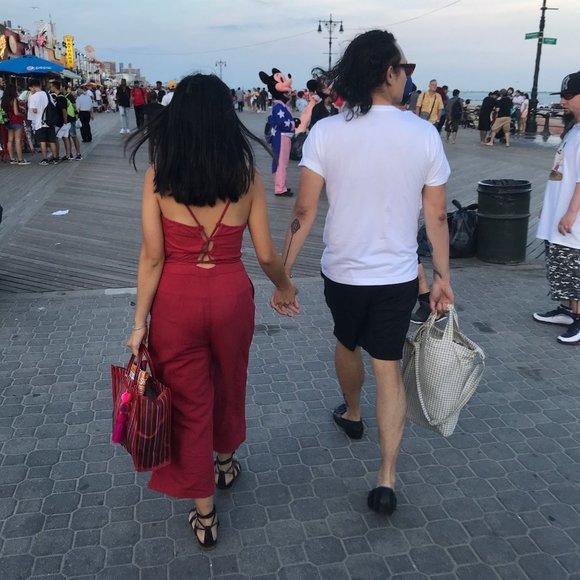 Abercrombie & Fitch Culotte Jumpsuit sz 4 - Picture 5 of 6